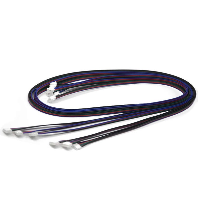 Iverntech 6pcs 1.5M XH2.54 4pin to 6pin Terminal Stepper Motor Cables for 3D Printer Nema 17 Stepper Motor - Image 1